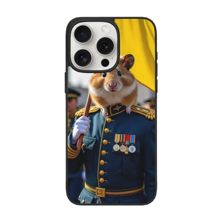 حافظة iPhone 15/Pro/Max - قطة عسكرية مهيبة | okomall