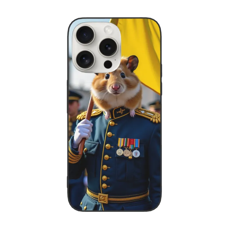 حافظة iPhone 15/Pro/Max - قطة عسكرية مهيبة | okomall