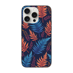 iPhone 15/Pro/Max 熱帶葉紋手機殼 - okomall