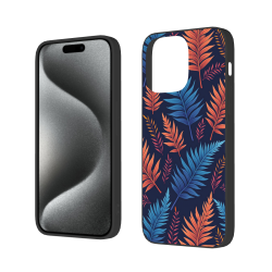 iPhone 15/Pro/Max 热带叶纹手机壳 - okomall