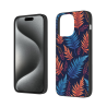 iPhone 15/Pro/Max 熱帶葉紋手機殼 - okomall