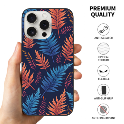 iPhone 15/Pro/Max 热带叶纹手机壳 - okomall