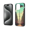 حافظة iPhone 15 Pro/Pro Max بتصميم سايبربانك لمدينة المستقبل - OKOMALL