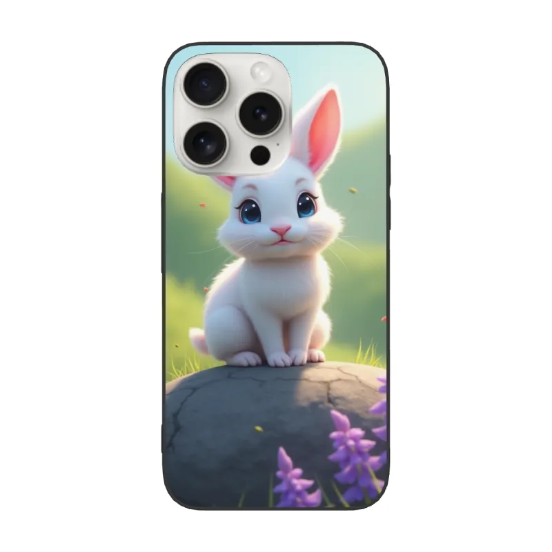 Coque pour iPhone 15/Pro/Max avec Lapin Mignon - OKOMALL