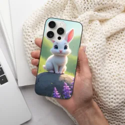 Coque pour iPhone 15/Pro/Max avec Lapin Mignon - OKOMALL