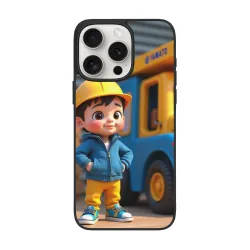 iPhone 15/Pro/Max 卡通男孩手機殼 - OKOMALL