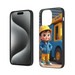 iPhone 15/Pro/Max 卡通男孩手機殼 - OKOMALL