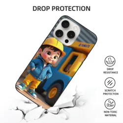 iPhone 15/Pro/Max 卡通男孩手機殼 - OKOMALL