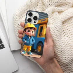 iPhone 15/Pro/Max 卡通男孩手機殼 - OKOMALL