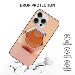 iPhone 15/Pro/Max 蜂巢紋理手機殼 - okomall