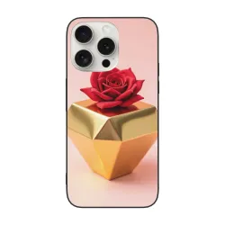 iPhone 15/Pro/Max Rose 3D Phone Case - okomall