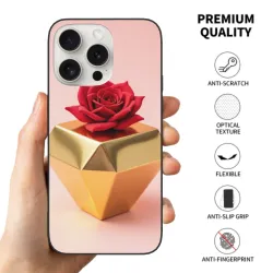 iPhone 15/Pro/Max Rose 3D Phone Case - okomall