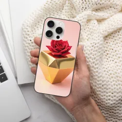 iPhone 15/Pro/Max Rose 3D Phone Case - okomall
