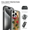 iPhone 15/Pro/Max 夢幻玫瑰水晶手機殼 - okomall