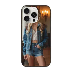 iPhone 15/Pro/Max 手机壳 - 街头时尚美腿图案 | OKOMALL