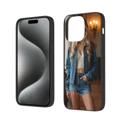 iPhone 15/Pro/Max 手机壳 - 街头时尚美腿图案 | OKOMALL