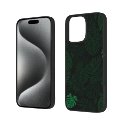 iPhone 15/Pro/Max 绿色叶子手机壳 - okomall