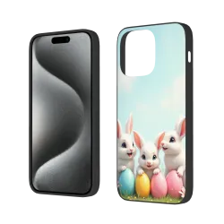 iPhone 15/Pro/Max 萌趣兔子手機殼 - OKOMALL