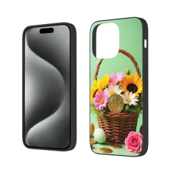 Coque pour iPhone 15/Pro/Max - Panier de Pommes de la Récolte | okomall