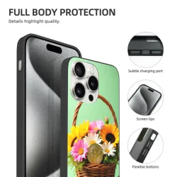 Coque pour iPhone 15/Pro/Max - Panier de Pommes de la Récolte | okomall