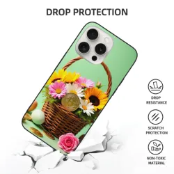 Coque pour iPhone 15/Pro/Max - Panier de Pommes de la Récolte | okomall