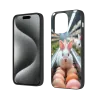 iPhone 15/Pro/Max 蘋果手機殼 - 可愛兔子蘋果主題 | okomall