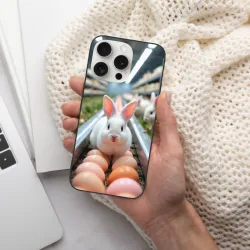 iPhone 15/Pro/Max 蘋果手機殼 - 可愛兔子蘋果主題 | okomall