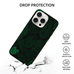 iPhone 15/Pro/Max 绿色叶子手机壳 - okomall