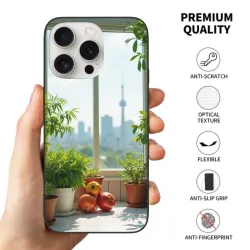 Hülle für iPhone 15/Pro/Max - Apfelbaum in der Sonne | okomall