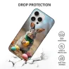 Coque pour iPhone 15/Pro/Max sur le thème des lapins et de la prairie - OKOMALL
