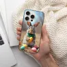 Coque pour iPhone 15/Pro/Max sur le thème des lapins et de la prairie - OKOMALL