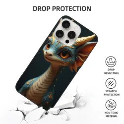 iPhone 15 Pro/Pro Max Hülle mit Drachenmuster - okomall