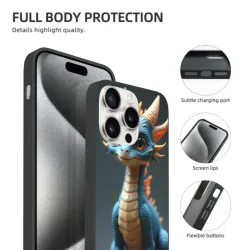 iPhone 15/Pro/Max Dragon Scale Phone Case - okomall.com