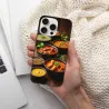 Custodia per iPhone 15/Pro/Max con motivo di cibo indiano al curry - OKOMALL