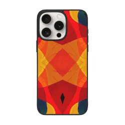 iPhone 15/Pro/Max 抽象幾何流線手機殼 - okomall