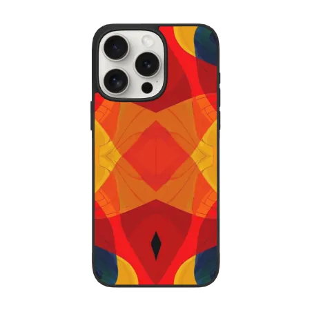 iPhone 15/Pro/Max 抽象幾何流線手機殼 - okomall