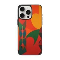 抽象幾何風 iPhone 15/15 Pro/15 Pro Max 手機殼 - okomall