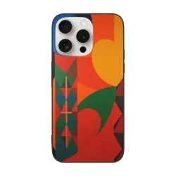 Abstract Geometric Pattern iPhone 15/15 Pro/15 Pro Max Case - okomall