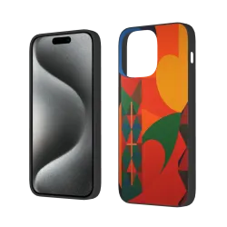 Abstract Geometric Pattern iPhone 15/15 Pro/15 Pro Max Case - okomall