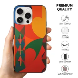 Abstract Geometric Pattern iPhone 15/15 Pro/15 Pro Max Case - okomall
