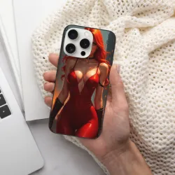 Hülle mit fesselndem Frauenporträt für iPhone 15/15 Pro/15 Pro Max - OKOMALL
