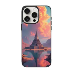 iPhone 15 Pro/Pro Max 手机殼 - 夢幻日落寺廟 | okomall
