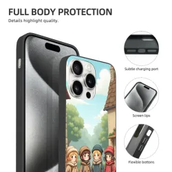 جراب iPhone 15/Pro/Max - فتاة صغيرة تتجول في الشمس | OKOMALL