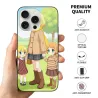 Coque pour iPhone 15/Pro/Max avec Anime de Fille - Campus d'Automne | OKOMALL