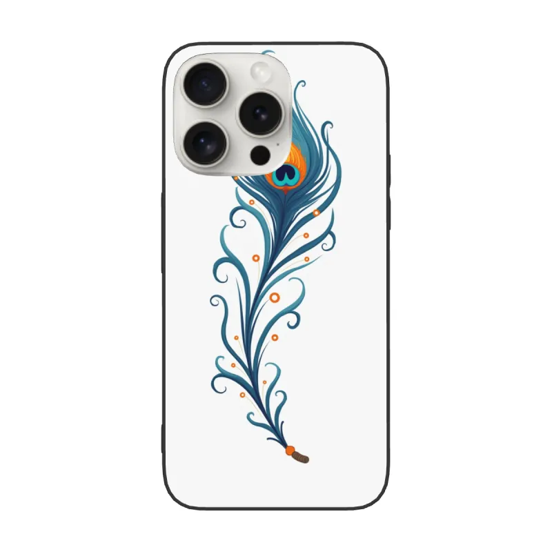 iPhone 15/Pro/Max 羽毛藝術手機殼 - okomall
