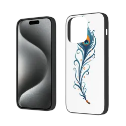 iPhone 15/Pro/Max 羽毛藝術手機殼 - okomall
