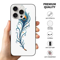 iPhone 15/Pro/Max 羽毛藝術手機殼 - okomall