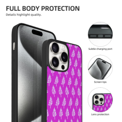Funda fresca con diseño de hojas para iPhone 15/Pro/Max - okomall