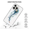 iPhone 15/Pro/Max 羽毛藝術手機殼 - okomall