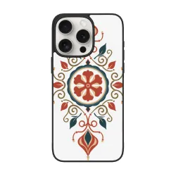 復古花卉紋理 iPhone 15 Pro/Max 手機殼 - okomall